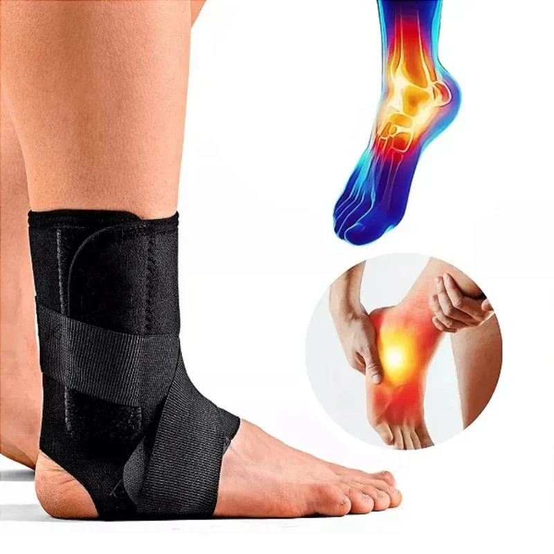 detalhe-da-tornozeleira-estabilizadora-prosecure-focando-na-regiao-do-calcanhar-e-fechamento-em-velcro