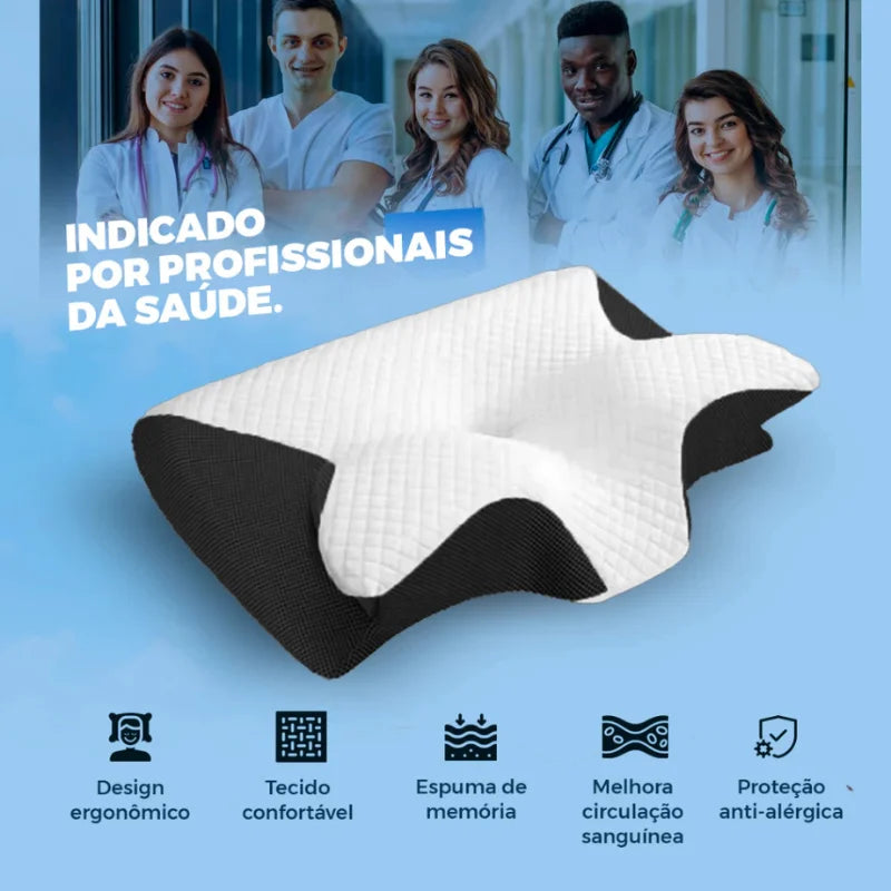 infografico-com-quatro-profissionais-da-saude-sorrindo-e-o-travesseiro-ortopedico-com-texto-indicado-por-profissionais-da-saude