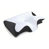 travesseiro-ortopedico-alivio-cervical-nuvemrelax-com-design-ergonomico-nas-cores-branco-e-preto