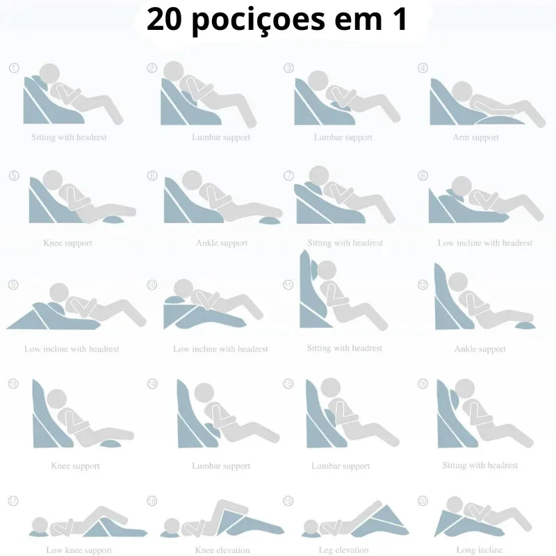tabela-ilustrativa-mostrando-vinte-posicoes-em-um-para-usar-o-travesseiro-de-cunha-ortopedico-na-cama-no-chao-ou-no-sofa