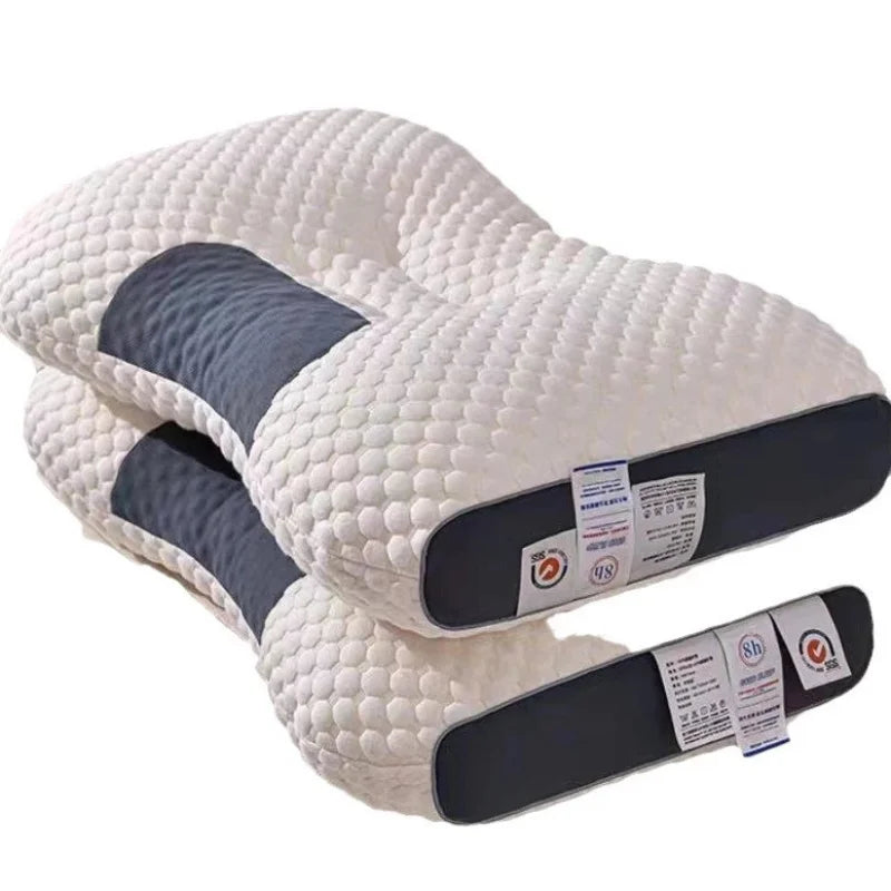 travesseiro-ortopedico-alivio-cervical-vittasaude-dois-travesseiros-empilhados-nas-cores-branco-e-cinza-escuro