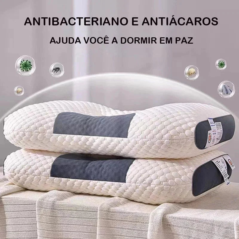 infografico-com-dois-travesseiros-e-ilustraçoes-de-bacterias-com-o-texto-antibacteriano-e-antiacaros